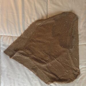 Fashion Nova Gold Crop Top